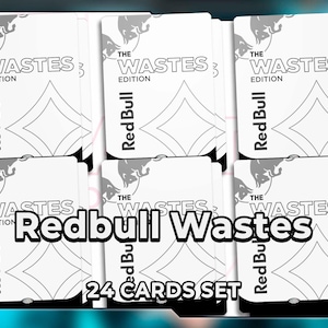 Redbull Basic Wastes Lands Set/ Proxy 24 fullart set for EDH commander