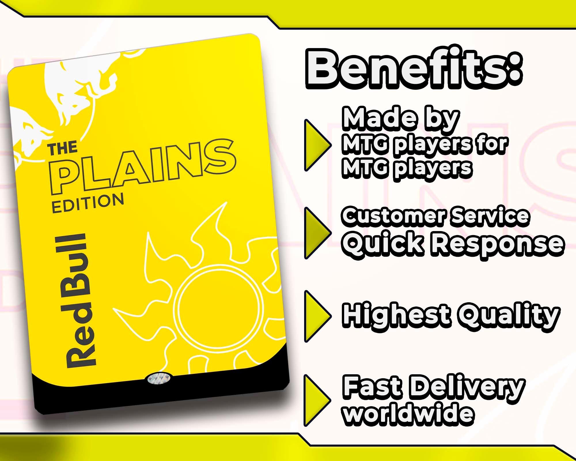 Redbull Basic Plains Lands Set/ Proxy 24 Fullart Set for EDH