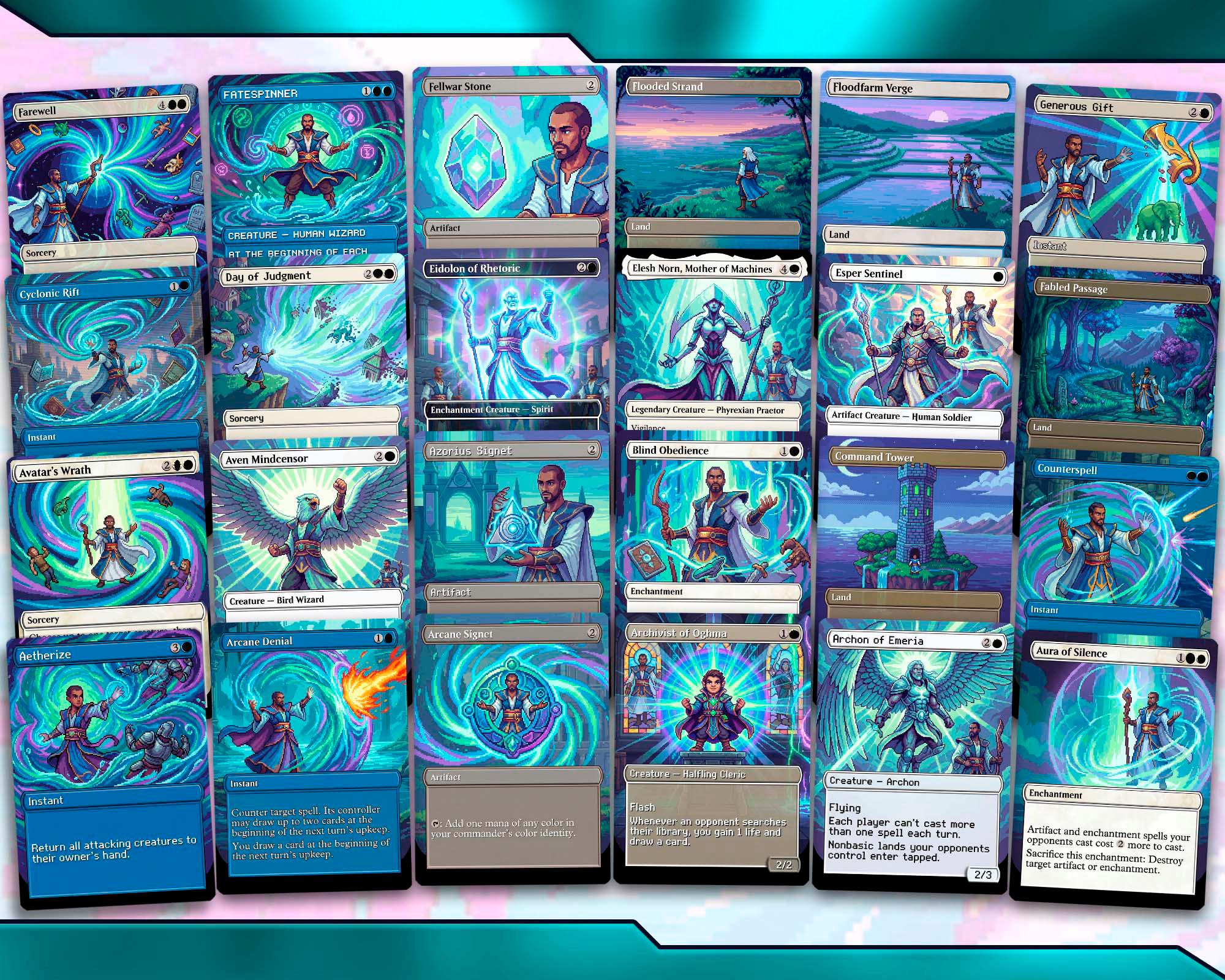 Grand Arbiter Teferi Commander Deck: Azorius Superfriends Stax (100 ...