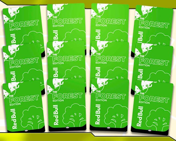 Redbull Basic Forest Lands Set/ Proxy 24 Fullart Set for EDH