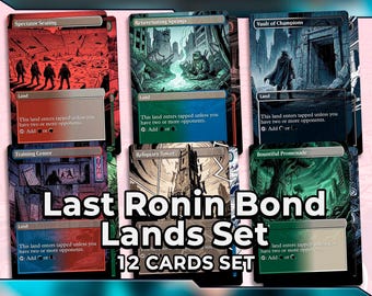 Set de TMNT Last Ronin Lands/ Proxy 12 cartas temáticas de Bond para el comandante de EDH