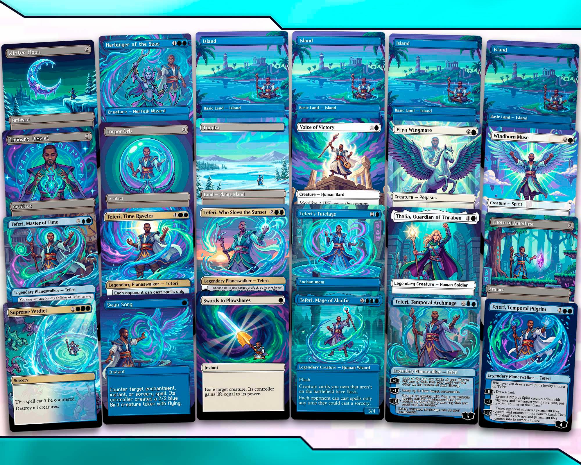 Grand Arbiter Teferi Commander Deck: Azorius Superfriends Stax (100 ...