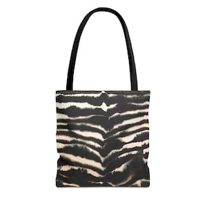 Sac fourre-tout chic à imprimé zèbre, sac de courses élégant, cabas respectueux de l&#39;environnement, indispensables de voyage, cadeau imprimé animal