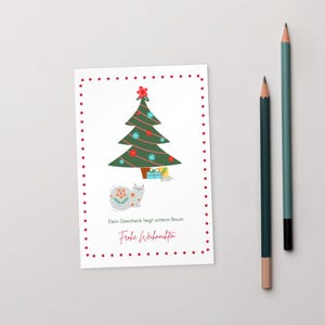 Cat gift postcard