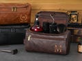 Personalized Leather Hanging Toiletry Bag for Men, Monogrammed Travel Organizer for Grooming Essentials, Valentine's Day Gift product logo