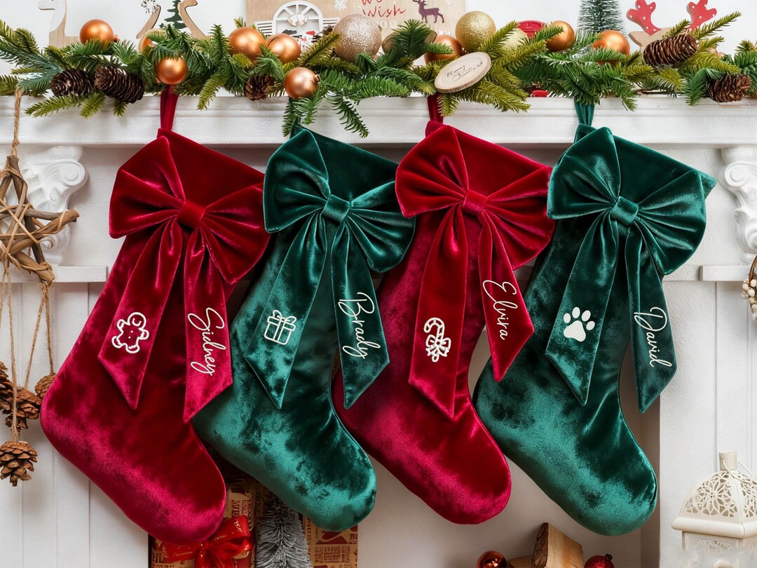 Personalized Velvet Christmas Stockings
