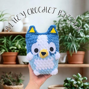 Heeler Plush Toy PDF Crochet Pattern  Bluey Dog, crochet, amigurumi, pattern, Digital, blue dog, Heeler, Australian dog, Crochet plushie