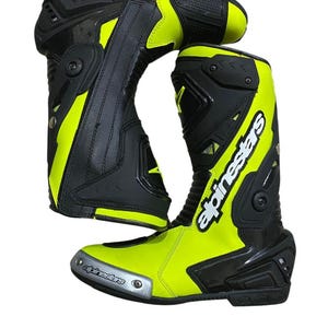 Alpinestar Motorcycle Motorbike Racing Leather Boots Biker Shoes