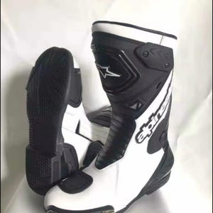 Alpinestar Half Length Motorcycle Motorbike Racing Leather Boots Biker Shoes