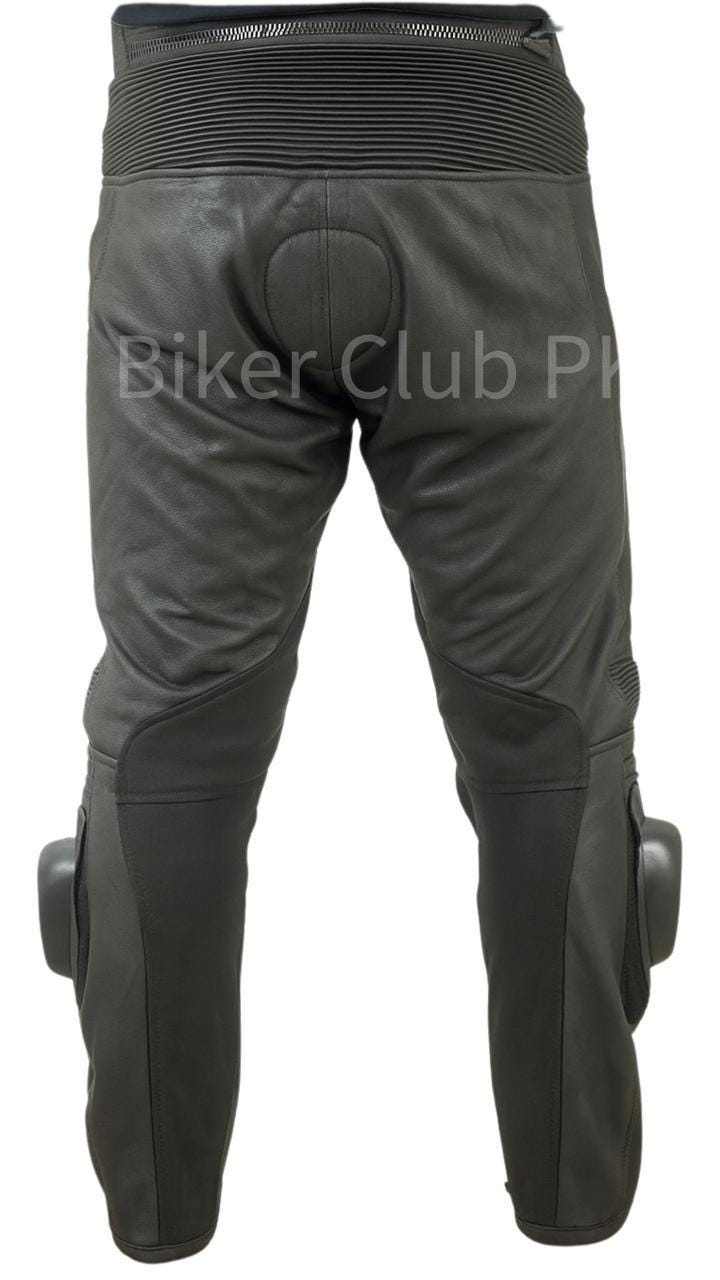 Rust Riding Pants RST Cowhide Leather Motobike Style CE Approved Leather Motorcycle ...