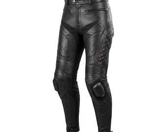 Black Leather Racing Motorbike Leather pant