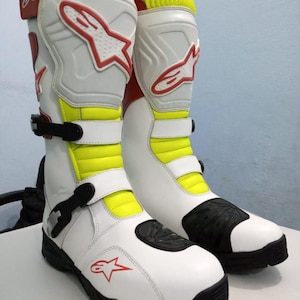 Alpinestar Motorcycle Motorbike Racing Leather Boots Biker Shoes
