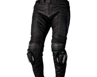Pantalones de carreras de cuero de vaca RST estilo MotoBike con aprobación CE para motocicleta