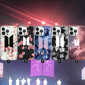 BTS Logo phone case for iPhone 16e, 15, 14, 13, 12, 11, Google Pixel 9 Pro, 8, 7A, Samsung S25 edge, S24 FE, A71, A36