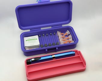 cartridges for glp-1 Glp-1/insulin Cartridge Case: 7x 3ml Pen Storage With Purge Tower