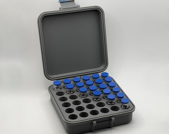 4-48 Slot 3mL Vial Storage Case | Peptide, Insulin, GLP-1 Storage | Secure and Durable