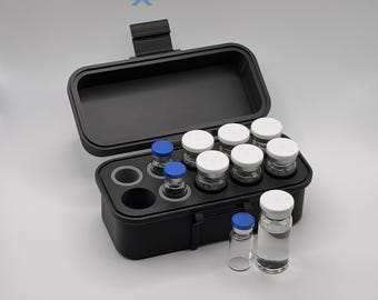 3mL/5mL/10mL Combo Vial Storage Case | Peptide, Insulin, TRT Storage | Secure and Durable