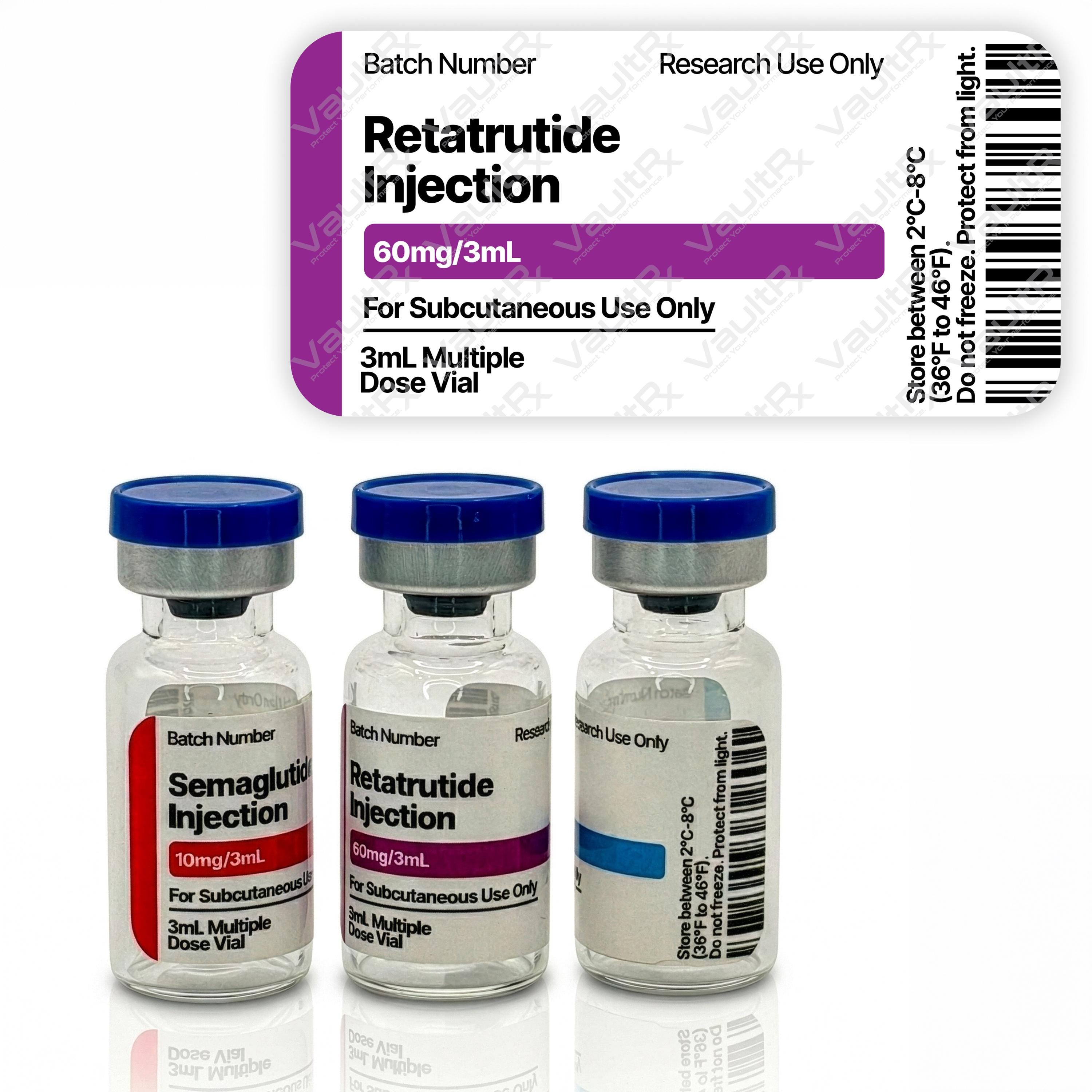 Peptide Vial Labels for 3ml & 5ml Vials | 1.5