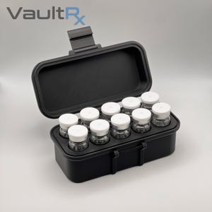 6-36 Slot 10mL Vial Storage Case || Peptide, Insulin, TRT Storage || Many Colors Available || Robust, Discrete, Secure Vial Holder