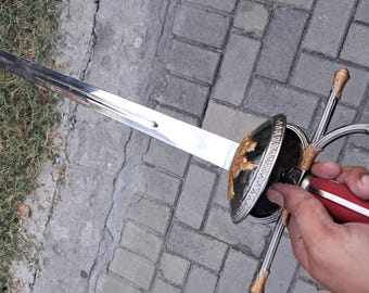 Handmade Quixote Rapier: Renaissance Spanish Musketeer Sword