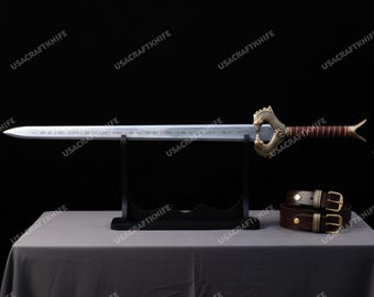Wonder Woman Cosplay Sword Prop Replica of Princess Diana's - Fantasy Sword - Collectible Sword Leather Sheath