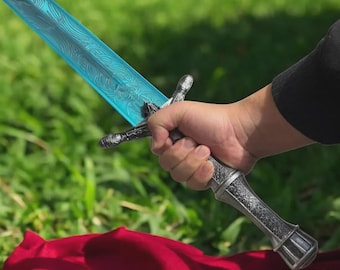 Holy Moonlight Sword Handmade Cosplay Prop Sword Elden Ring Dark Souls Sword with Life-Size Metal
