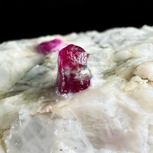 Natural Ruby Crystal Specimen | Genuine Red Corundum Mineral | Collector Gemstone