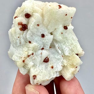 60 Gram Unique Etched Spessartine Garnet With Feldspar Crystal Specimen From Pakistan