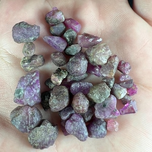 Natural Ruby Rough Sticks, Raw Gemstone Beads, 95 Carat Lot