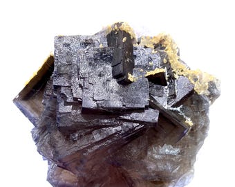 Campione naturale di calcite fluoritica cubica: Esposizione di minerali del Pakistan (1092 grammi)