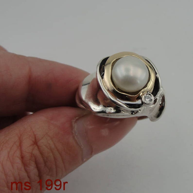 Hadar Jewelry Handcrafted Israel Art Sterling Silver Pearl Etsy