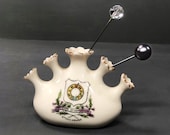 Antique Hatpins, Crested Ware, Bud Vase, Hat Pin Holder, Dressing Table Set, Knick Knacks, Oddities, Collectable China, Collectibles, China