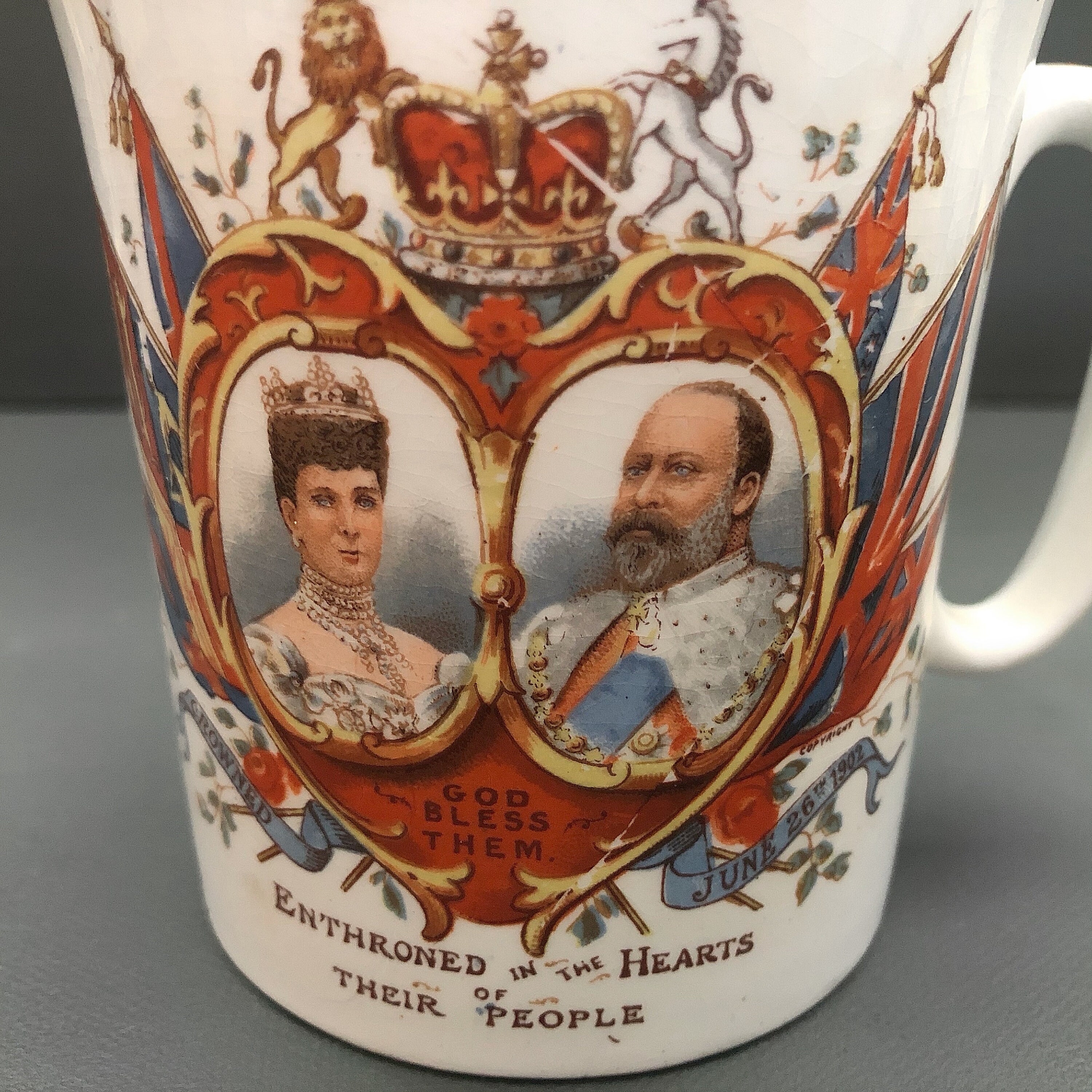 Coronation Mug King Edward VII British Royal Family Etsy