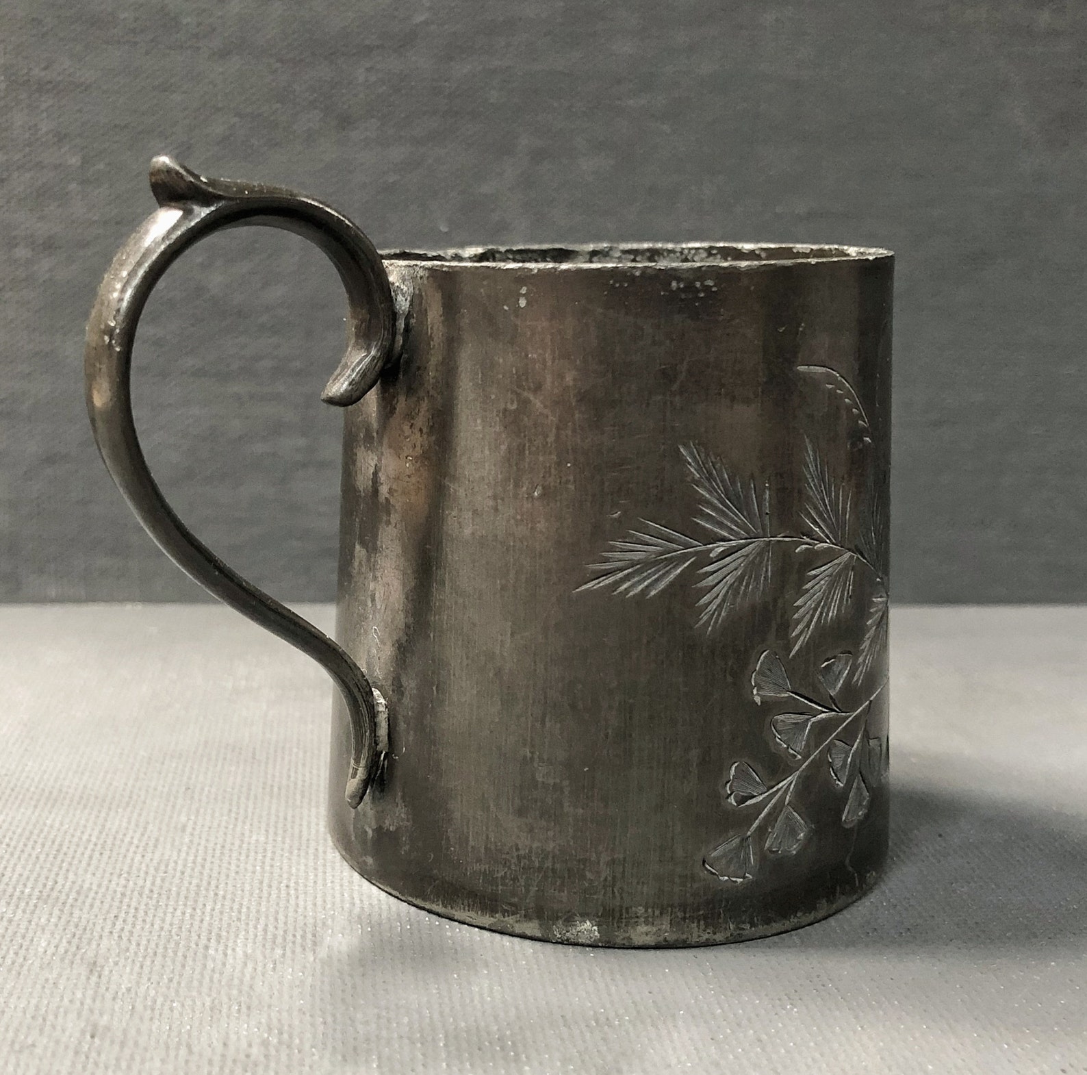 Baby Christening Mug Christening Cup Pewter Cup Hand Etsy