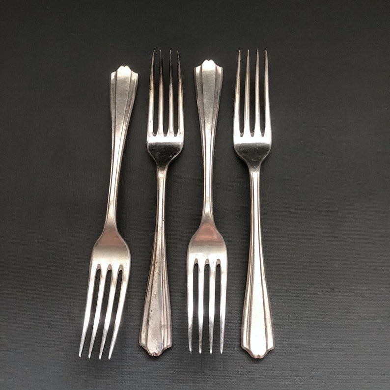 English Antique Dinner Forks Large Serving Forks Etsy