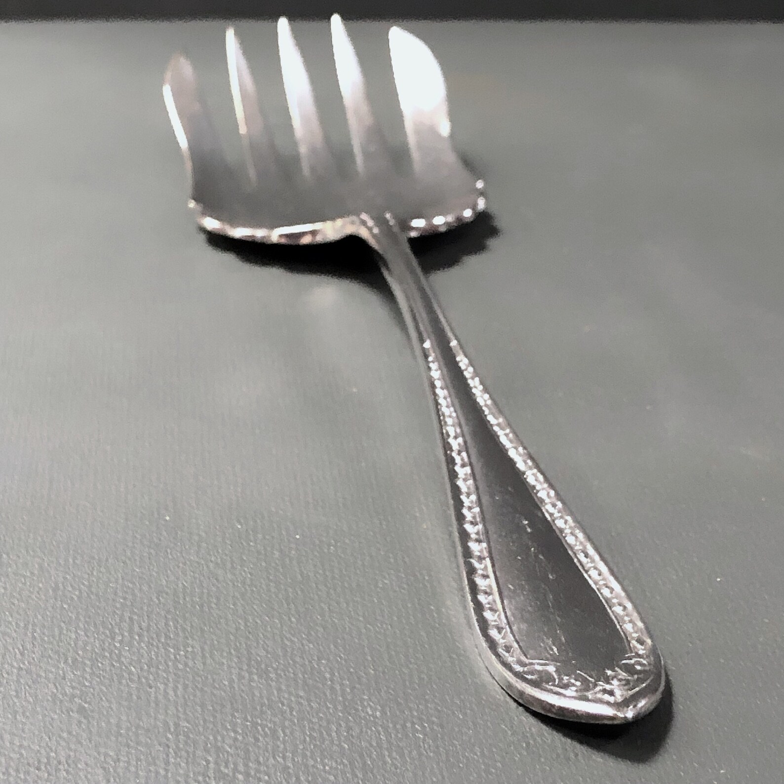 Victorian Serving Fork Bread Fork Silver Plated Fork Etsy