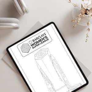 11 Page Barclays WSL Coloring Book | Women&#39;s Super League Stars | Fun Football Activity Book for Kids Teens, Fans WSL Art | Coloring Fun