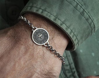 Sterling Silver Airplane Bracelet: Pilot Aviation Jewelry Gift. Christmas gifts