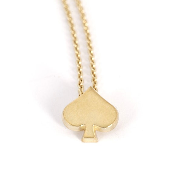 Spade Necklace Etsy