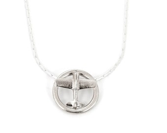 Collar con colgante de avión de plata de ley: Regalo para pilotos y aviadores