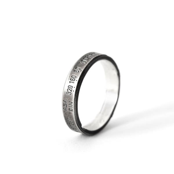 Camera Lens Ring in Sterling Silver – Gifts for Photographer