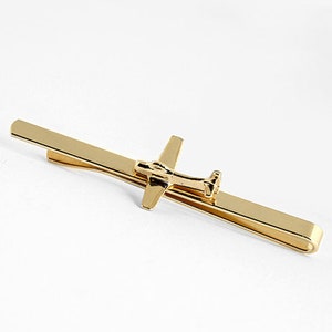 Men gift, pilot gift, airplane jewelry, Men, airplane tie clip, tie bar, tie tac, christmas gifts, aviation jewelry, father's day gift image 1