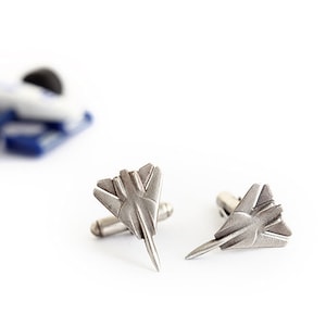 Airplane jewelry for men, mens cufflinks, Handmade Airplane Cufflinks, airplane cufflinks, Fighter cufflinks,mens jewelry, aviation jewelry. image 1