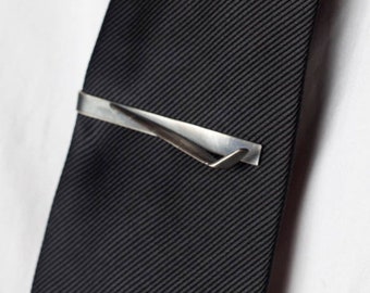 Airplane Wing Sterling Silver Tie Clip – Cool Personalized Pilot Gift for Him, Christmas Gift for Pilot