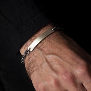 Gold nameplate bracelet mens Clearance