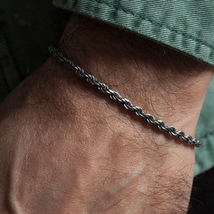 Statement cordel cadena o pulsera original design plata