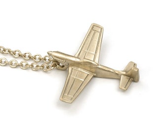 P51 Mustang Airplane Necklace, Cool Plane Necklaces for Men and Women, P51 Mustang Gifts, Gifts for Male Pilots, Gifts for Retired Air Force
