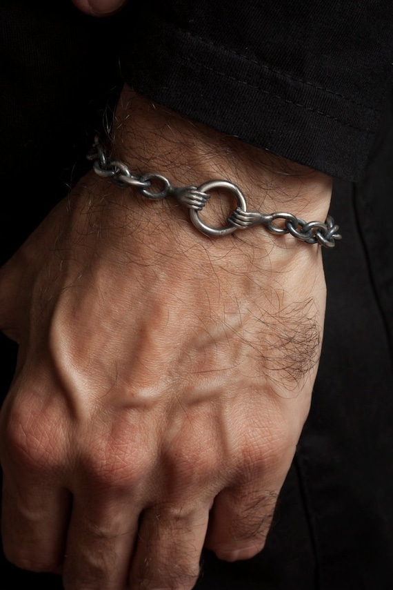 Artificial Diamonds Diamond Chain Bracelet In Sterling Silver For Men at Rs  150/gram in Jaipur