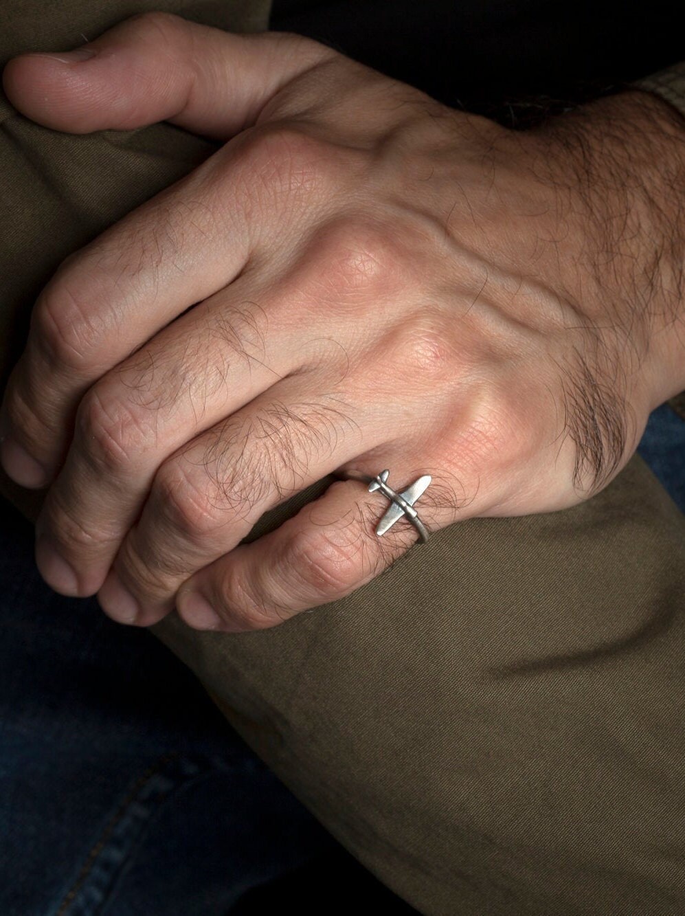 Hard jewelry cross ring deals