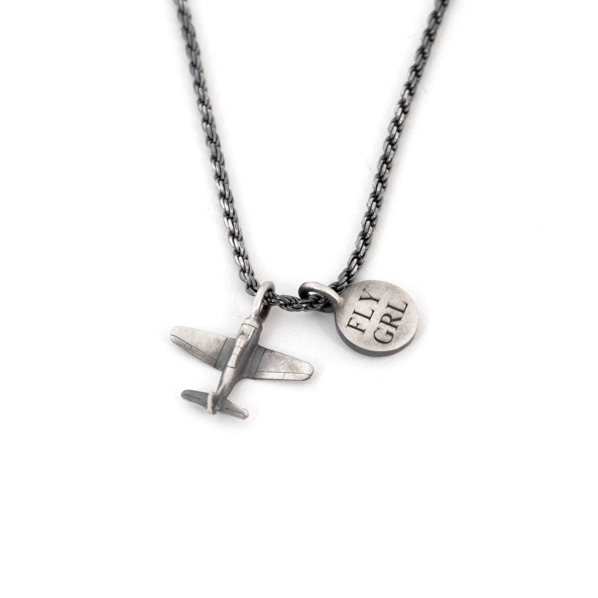 Lv jia new aircraft necklace silver clothes accessories